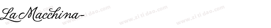 La Macchina字体转换